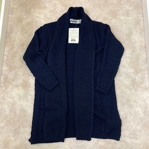 NWT Aran Crafts Merino Wool Cardigan - XL